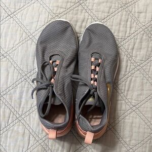 Nike Gray and Pink Athletic Shoes